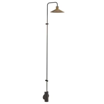 Bover LED fali lámpa Platet A/06, fekete/antik sárgaréz színben kép