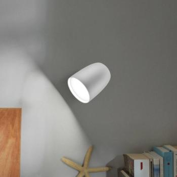 Bover LED kültéri fali lámpa Nut, fehér, alumínium/acél, magasság 13,5 cm kép