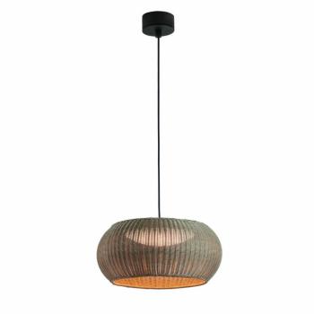 Bover LED kültéri függő lámpa Perris, barna/barna, Ø 47 cm kép
