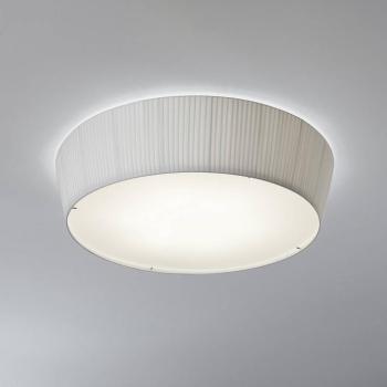 Bover LED mennyezeti lámpa Plafonet, Ø 60 cm, fehér, alumínium/szövet kép