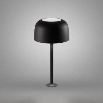 Bover LED süllyesztett asztali lámpa Bol, matt fekete, magasság 33 cm kép