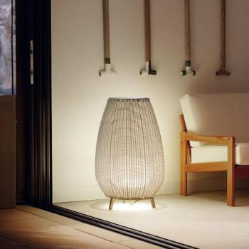 Bover LED teraszvilágítás Amphora, 77 cm, grafitbarna/bézs kép