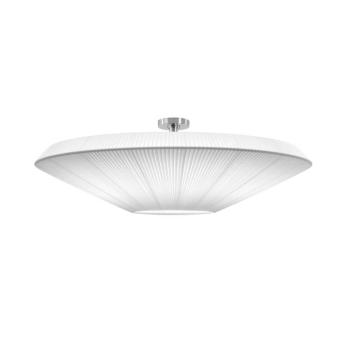 Bover mennyezeti lámpa Siam 120, magasság 36 cm, nikkel/fehér kép