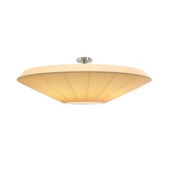 Bover mennyezeti lámpa Siam 120, magasság 36 cm, nikkel/krém színű kép