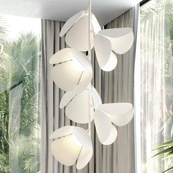 Bover Mod S/73/6L LED függő lámpa, fehér