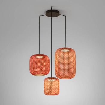 Bover Nans S/3L LED lógó világítás, 3 izzós, piros kép