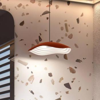 Bover Valentina S24 LED lógó lámpa, terrakotta/fehér kép