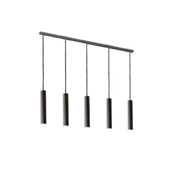 Brenta függőlámpa, antracit, acél hossza 110 cm 5 lámpás 5 lámpás kép
