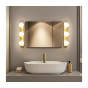 BRILAGI - 2 darabos LED fürdőszobai fali lámpatest HOLLYWOOD 3xLED/3W/230V 39 cm IP44 aranyszínű 2xBG3881 kép