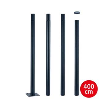 BRILAGI - 4 m-es antracit fém tartórúd kültéri lámpaoszlophoz, Ø 58 mm BRI782 kép