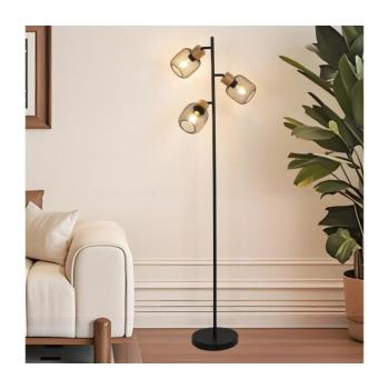 BRILAGI - Állólámpa BASKLITE 3xE27/15W/230V fa/fekete BRI425 kép