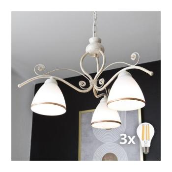 BRILAGI - ANTICO LED láncos csillár 3xE27/60W/230V 3000K fehér patina 8590828036821