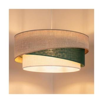BRILAGI - ARROW kábeles függőlámpa 1xE27/60W/230V Ø 45 cm bézs/zöld/fehér 8590828052883