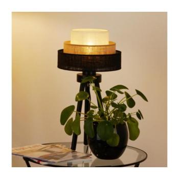 BRILAGI - ASPEN LUNETA asztali lámpa 1xE27/15W/230V fekete/beige/krém 607810 kép