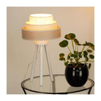 BRILAGI - Asztali lámpa ALASKA LUNETA 1xE27/15W/230V szürke/krémes 608138 kép