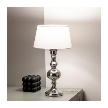 BRILAGI - Asztali lámpa CERIA 1xE27/60W/230V átm. 25 cm fényes króm/fehér 1xEG49199+1xEG781032 kép