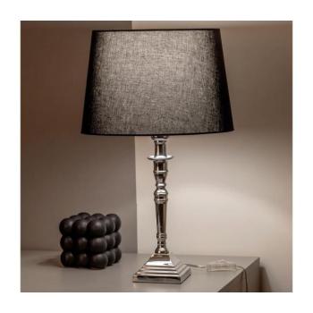 BRILAGI - Asztali lámpa CERIA 1xE27/60W/230V átm. 30 cm ezüst/fekete 1xEG49191+1xEG781038 kép