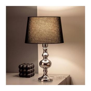 BRILAGI - Asztali lámpa CERIA 1xE27/60W/230V Ø 30 cm fényes króm/fekete 1xEG49199+1xEG781038 kép