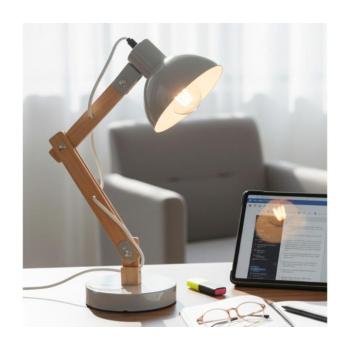 BRILAGI - Asztali lámpa FOCUS 1xE27/40W/230V szürke 21503-BRI kép