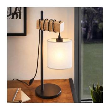 BRILAGI - Asztali lámpa NUBILA 1xE27/40W/230V barna/fekete/fehér EG780173+BG1586 kép