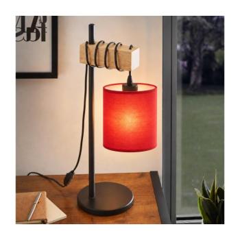 BRILAGI - Asztali lámpa NUBILA 1xE27/40W/230V barna/fekete/piros EG780173+BG1578 kép