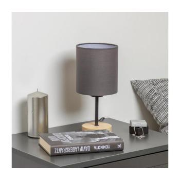 BRILAGI - Asztali lámpa NUBILA WOOD 1xE27/25W/230V tölgy/antracit BG1567+BG1574 kép