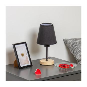 BRILAGI - Asztali lámpa NUBILA WOOD 1xE27/25W/230V tölgy/fekete BG1567+BG1568 kép