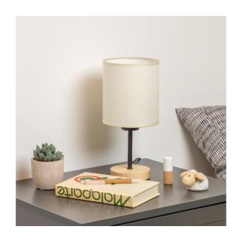 BRILAGI - Asztali lámpa NUBILA WOOD 1xE27/25W/230V tölgy/fekete/krémes BRI133 kép