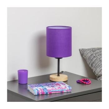 BRILAGI - Asztali lámpa NUBILA WOOD 1xE27/25W/230V tölgy/lila BG1567+BG1580 kép