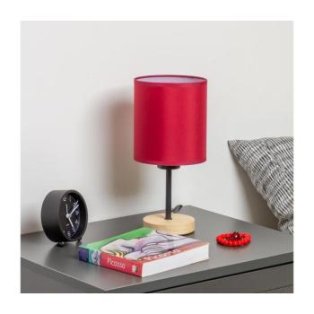 BRILAGI - Asztali lámpa NUBILA WOOD 1xE27/25W/230V tölgy/Pompeiai piros BG1567+BG1579 kép