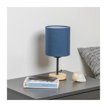 BRILAGI - Asztali lámpa NUBILA WOOD 1xE27/25W/230V tölgy/sötét kék BG1567+BG1575 kép