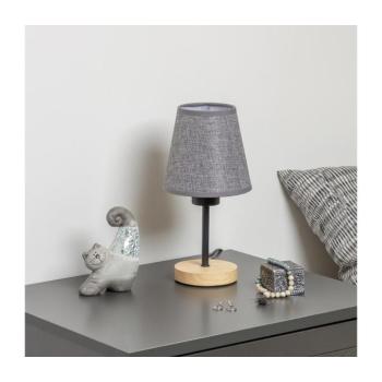 BRILAGI - Asztali lámpa NUBILA WOOD 1xE27/25W/230V tölgy/szürke BG1567+BG1569 kép
