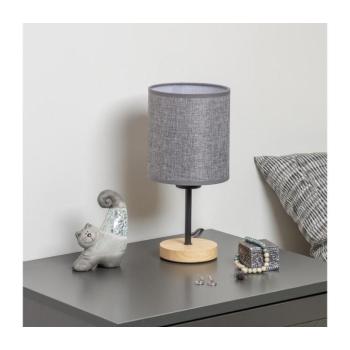 BRILAGI - Asztali lámpa NUBILA WOOD 1xE27/25W/230V tölgy/szürke BG1567+BG1582 kép