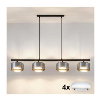 BRILAGI - AURA LUX LED RGB dimmelhető csillár 4xGX53/14W/230V Wi-Fi Tuya fekete/füstszínű BG3467+4xIM1489 kép