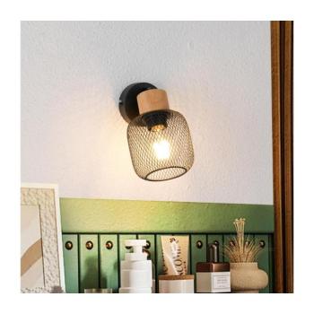 BRILAGI - BASKLITE falra szerelhető spotlámpa 1xE27/15W/230V fa/fekete BRI420 kép