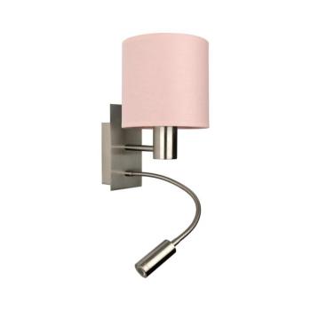 BRILAGI - BOBO LED flexibilis lámpa 1xE27/25W/230V + 3W LED matt króm/rózsaszín BG1556+BG5582 kép