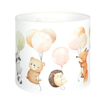 BRILAGI - BOBO univerzális E27 búra, Ø 15 cm, fehér/állatmintás 757410 kép