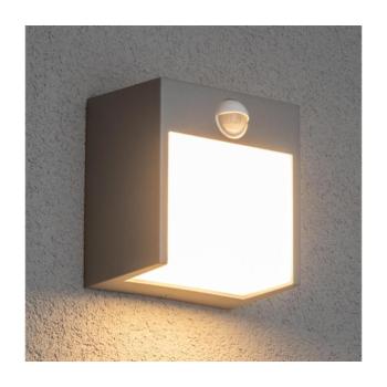 BRILAGI TERNI LED 12W 230V kültéri fali lámpa szenzorral, szürke, IP44 WO-HR60421S-OEM-SA kép