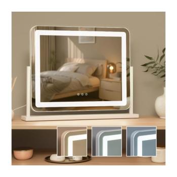 BRILAGI - CALIFORNIA LED fényerőszabályozható sminktükör LED/25W/230V 55x44 cm fehér FG-M6-WD101-5544-WHT kép