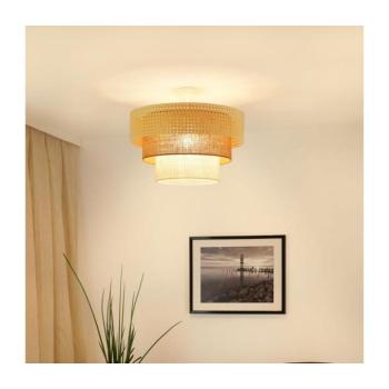 BRILAGI - CEDAR LUNETA mennyezeti lámpa 1xE27/15W/230V, 45 cm, rattan, barna/kré 607919 kép