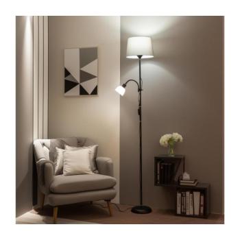 BRILAGI - CERIA állólámpa 1xE27/100W/230V + 1xE14/25W fekete/szürke 1xBG2825+1xEG781036 kép