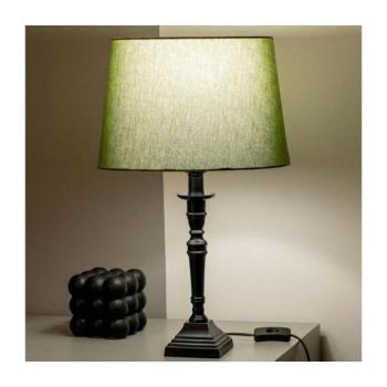 BRILAGI - CERIA asztali lámpa 1x E27/60W/230V, átmérő 30 cm, fekete/zöld 1xEG49185+EG781039 kép