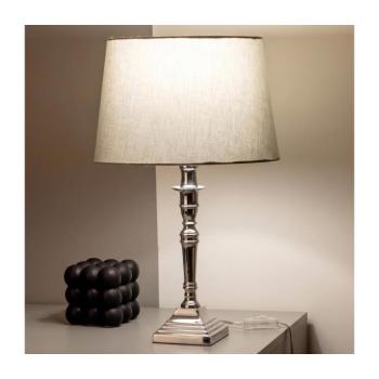 BRILAGI - CERIA asztali lámpa 1xE27/60W/230V, átm. 30 cm, ezüst/szürke 1xEG49191+1xEG781036 kép