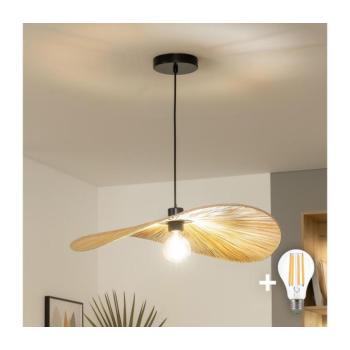 BRILAGI - CERIA BOHO LED csillár kábelen 1xE27/40W/230V, átmérő 60 cm, raffia BG3987+EG781095 kép