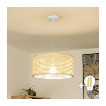BRILAGI - CERIA BOHO LED függeszték kábellel, 1xE27/40W/230V, Ø 25 cm, bambusz EG300171+EG781159 kép