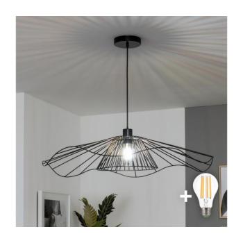 BRILAGI - CERIA WIRE kábeles LED csillár 1xE27/40W/230V, átmérő 80 cm, fekete BG3987+EG300157+EG300163