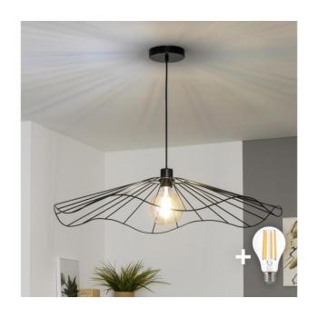 BRILAGI - CERIA WIRE LED csillár, drótkábeles függesztéssel, 1xE27/40W/230V, átmérő 80 cm, fekete BG3987+EG300157 kép