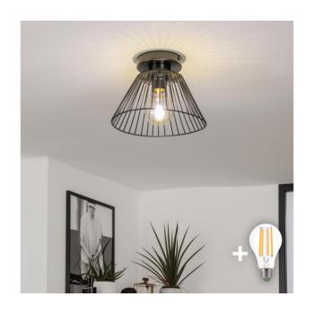 BRILAGI - CERIA WIRE LED felületre szerelhető csillár 1xE27/40W/230V, átm. 21 cm, fekete BG3988+EG300162 kép