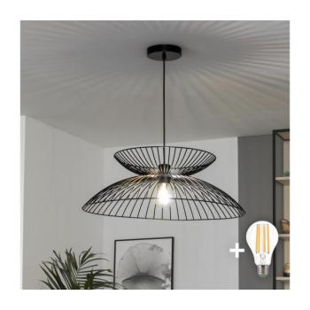 BRILAGI - CERIA WIRE LED függeszték kábelen 1xE27/40W/230V, Ø 60 cm, fekete BG3987+EG300159+EG300161 kép