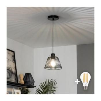 BRILAGI - CERIA WIRE LED függőlámpa kábelen 1xE27/40W/230V Ø 21 cm fekete BG3987+EG300162 kép